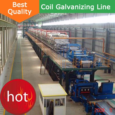 Galvalume hot dip galvanizing plant galvanized sheet metal manufacturing machine for sale