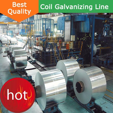 High speed continuous galvanizing line hot dip galvanizing plant machine