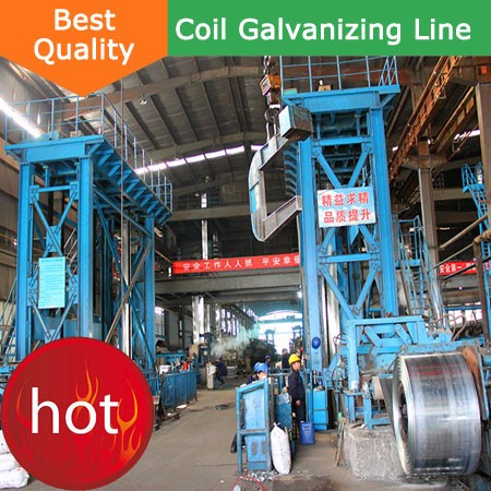 High speed continuous galvanizing machine line hot dipped galvanized